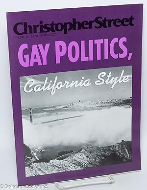 Seller image for Christopher Street: vol. 14, #22, [states #19] May 11, 1992, whole #178; Gay Politics, California Style for sale by Bolerium Books Inc.