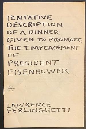 Tentative description of a dinner given to promote the impeachment of President Eisenhower