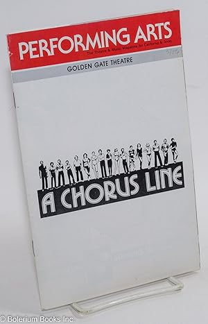 Image du vendeur pour Performing Arts Magazine: A Chorus Line; San Francisco edition, March 1986: Golden Gate Theatre mis en vente par Bolerium Books Inc.