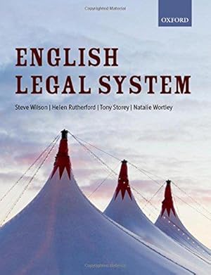 Bild des Verkufers fr English Legal System zum Verkauf von WeBuyBooks