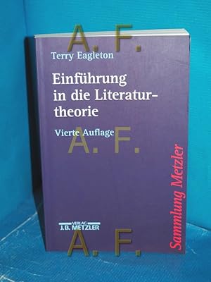 Bild des Verkufers fr Einfhrung in die Literaturtheorie. Aus dem Engl. von Elfi Bettinger und Elke Hentschel / Sammlung Metzler , Bd. 246 zum Verkauf von Antiquarische Fundgrube e.U.