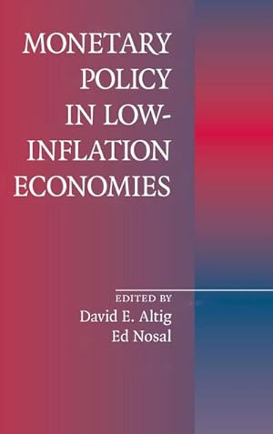 Seller image for Monetary Policy in Low Inflation Economies for sale by AHA-BUCH GmbH