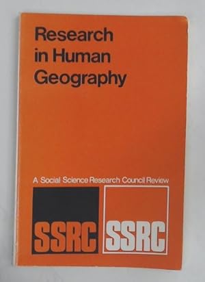 Bild des Verkufers fr Research in Human Geography. zum Verkauf von Plurabelle Books Ltd