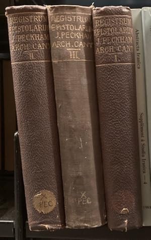 Seller image for Registrum Epistolarum Fratris Johannis Peckham, Archiepiscopi Cantuariensis. Three Volumes. for sale by Plurabelle Books Ltd