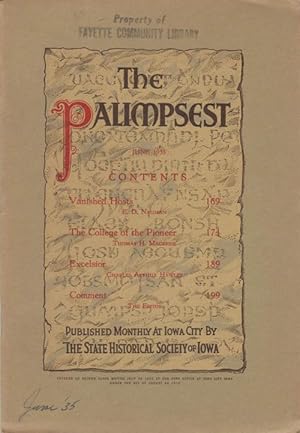 Immagine del venditore per The Palimpsest - Volume 16 Number 6 - June 1935 venduto da The Haunted Bookshop, LLC