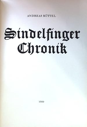 Bild des Verkufers fr Sindelfinger Chronik. zum Verkauf von books4less (Versandantiquariat Petra Gros GmbH & Co. KG)