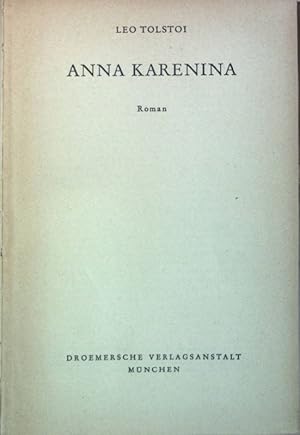 Bild des Verkufers fr Anna Karenina: Roman. zum Verkauf von books4less (Versandantiquariat Petra Gros GmbH & Co. KG)