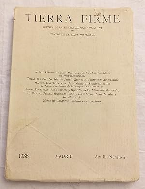 Imagen del vendedor de Tierra firme. Revista de la seccin hispanomaericana del centro de Estudios Historicos. Ao II. N 2, a la venta por Aaromadelibros