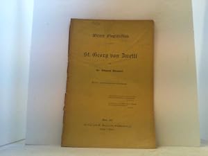 Bild des Verkufers fr Wiener Flugschriften: St. Georg von Zwettl. zum Verkauf von Antiquariat Uwe Berg