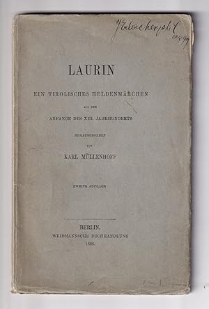 Imagen del vendedor de Laurin. Ein tirolisches Heldenmrchen aus dem Anfange des XIII. Jahrhunderts. a la venta por Antiquariat Gallus / Dr. P. Adelsberger