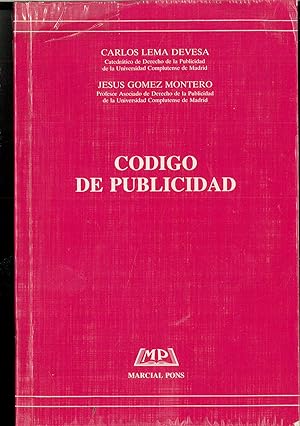 Seller image for CDIGO DE PUBLICIDAD for sale by Papel y Letras