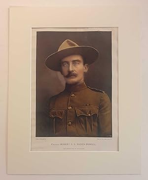 Colonel Robert Baden-Powell (1900 Military Portrait Chromolithograph)