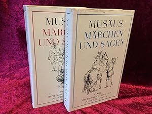 Image du vendeur pour Mrchen und Sagen. Band 1 + 2 (vollstndig). Mit Zeichnungen von Josef Hegenbarth. Herausgegeben von Hans Marquardt. (= Die Bcher der Neunzehn Band 208). mis en vente par Altstadt-Antiquariat Nowicki-Hecht UG