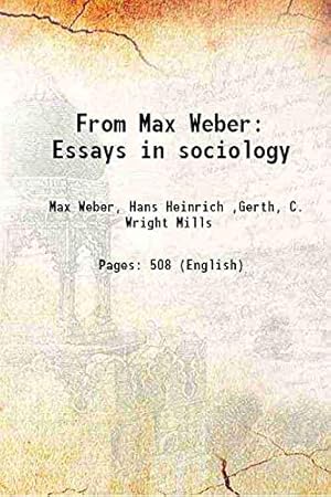 Image du vendeur pour Max Weber [Selections from his work] mis en vente par Redux Books