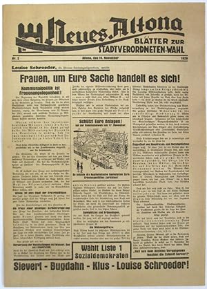 Neues Altona. Blätter zur Stadtverordneten-Wahl. Nr. 1-3, November 1929.