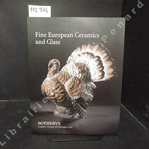 Image du vendeur pour Fine European Ceramics and Glass - Catalogue de vente Tuesday 25 November 1997 mis en vente par Librairie-Bouquinerie Le Pre Pnard