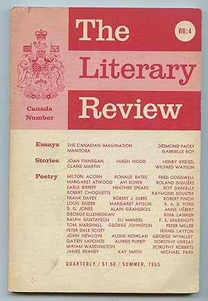 Imagen del vendedor de The Literary Review, Summer 1965 a la venta por Attic Books (ABAC, ILAB)