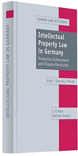 Seller image for Intellectual Property Law in Germany: Patents, Copyright, Designs, Trade Marks and Know How for sale by WeBuyBooks