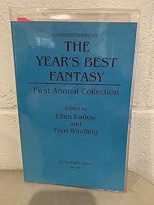 Imagen del vendedor de The Year's Best Fantasy: First Annual Collection **Signed** a la venta por All-Ways Fiction