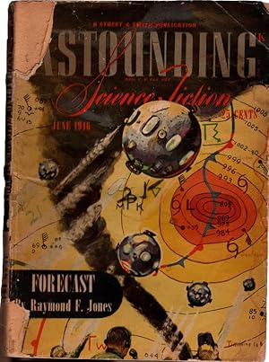 Bild des Verkufers fr Astounding Science Fiction, July 1946. Forecast by Raymond F. Jones & The Chromium Helmet by Theodore Sturgeon. Collectible Pulp Magazine zum Verkauf von Once Read Books