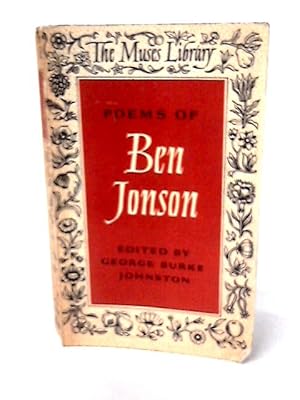 Bild des Verkufers fr Poems of Ben Johnson zum Verkauf von World of Rare Books