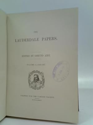 Image du vendeur pour The Lauderdale Papers, Vol. 1: 1639 - 1667 mis en vente par World of Rare Books