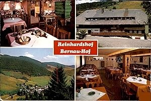 " Gaststätte und Pension " REINHARDSHOF " 7821 Benau - Hof 950 m ü.M / Aufklabare Karte