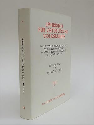 Bild des Verkufers fr Jahrbuch fr ostdeutsche Volkskunde, Band 20. zum Verkauf von Der Buchfreund