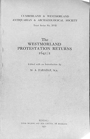 Seller image for The Westmorland Protestation Returns 1641/2. for sale by WeBuyBooks