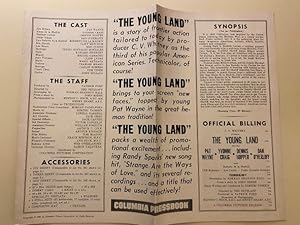 Image du vendeur pour The Young Land Pressbook 1959 Patrick Wayne, Yvonne Craig, Dennis Hopper mis en vente par AcornBooksNH