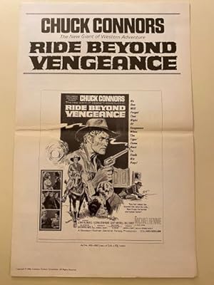 Seller image for Ride Beyond Vengeance Pressbook 1966 Chuck Connors, Gloria Grahame, Scarce! for sale by AcornBooksNH