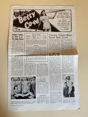 Seller image for Betty Co-ed Pressbook 1946 Jean Porter, Shirley Mills for sale by AcornBooksNH