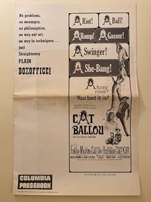 Seller image for Cat Ballou Pressbook 1965 Jane Fonda, Lee Marvin for sale by AcornBooksNH