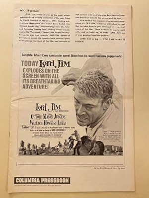 Seller image for Lord Jim Pressbook 1965 Peter O'Toole, James Mason for sale by AcornBooksNH