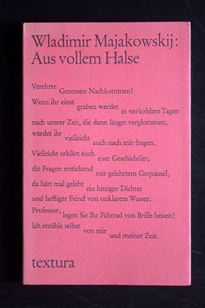 Aus vollem Halse. Gedichte.