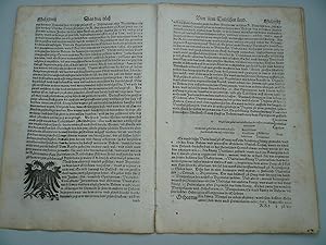 Immagine del venditore per Bhmen, Geschichte, S.Muenster, Cosmographia, 8 Seiten Bohemica, anno 1570. beschreibt u.a.: Genealogie der bhmischen Knige, Christianisierung, Wenzel, Johannes von Luxemburg, Universittsgrndung von Prag usw. Auch eine Beschreibung von Breslau/Schlesien. Blattma jeweils 30 x 20 cm., etwas gebrunt. venduto da Hammelburger Antiquariat