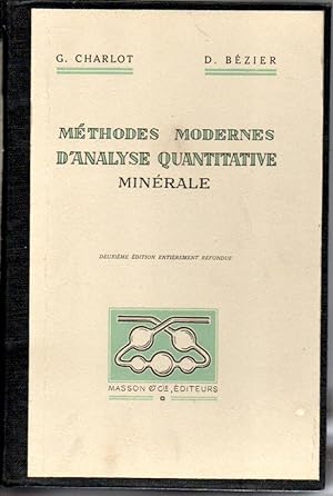 Seller image for Mthodes modernes d'analyse quantitative minrale for sale by L'ivre d'Histoires