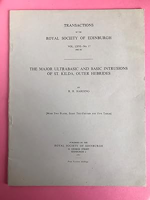 TRANSACTIONS OF THE ROYAL SOCIETY OF EDINBURGH, VOL. LXVI, NO. 17: THE MAJOR ULTRABASIC AND BASIC...