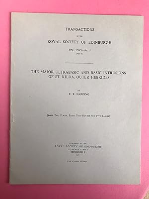 TRANSACTIONS OF THE ROYAL SOCIETY OF EDINBURGH, VOL. LXVI, NO. 17: THE MAJOR ULTRABASIC AND BASIC...