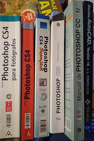 PHOTOSHOP CS4 Superfácil + PHOTOSHOP CS4 + PHOTOSHOP CS4 PARA FOTÓGRAFOS + DOMINE AUTOCAD Versión...