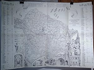 Seller image for CARTE DES CHATEAUX - JURIDICTION DE SAINT EMILION - GRANDE CARTE DEPLIANTE for sale by Livres 113