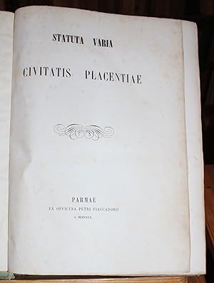 Statuta varia civitatis Placentiae