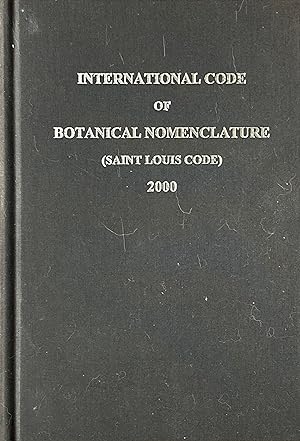 Seller image for International code of botanical nomenclature for sale by Acanthophyllum Books