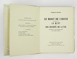 Imagen del vendedor de Le droit de Varech a la venta por Librairie-Galerie Emmanuel Hutin
