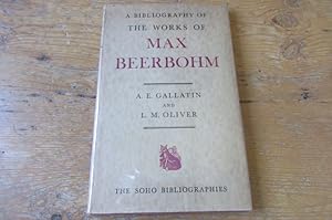 Imagen del vendedor de A Bibliography of the Works of Max Beerbohm. a la venta por Mungobooks