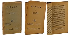 Seller image for Gibeon. for sale by Antiquariat Lehmann-Dronke