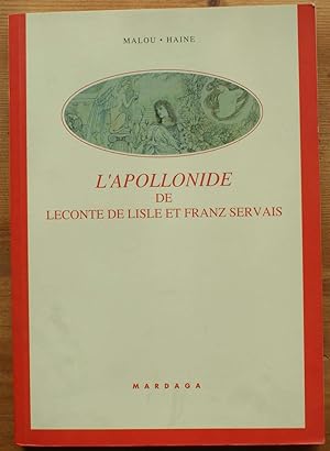 Imagen del vendedor de L'Apollonide de Leconte de Lisle et Franz Servais a la venta por Aberbroc