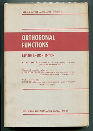 Bild des Verkufers fr Orthogonal Functions (Pure and Applied Mathematics Volume IX) zum Verkauf von Book Happy Booksellers