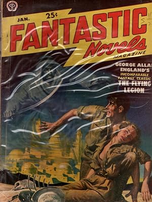 Bild des Verkufers fr Fantastic Novels Magazine January 1950. The Flying Legion by George Allan England. Collectible Pulp Magazine. zum Verkauf von Once Read Books