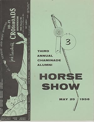 Seller image for Third Annual Chaminade Alumni Horse Show, Program for sale by fourleafclover books